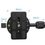 X-64 Professional Camera Tripod Monopod Panoramic Panorama Head with Quick Release Plate - Image 5