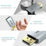 WAVLINK CAH5 For PC TV Projector DisplayPort to HDMI Adapter 4K 60Hz Video Converter - Image 7