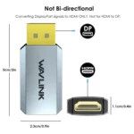 WAVLINK CAH5 For PC TV Projector DisplayPort to HDMI Adapter 4K 60Hz Video Converter - Image 8