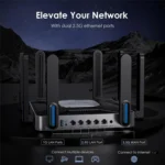 WAVLINK WN592AX6 2.5G Multi Gig Port Quad Core CPU AX6000 Dual Band WiFi 6 Router - Image 6