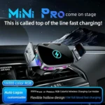 SD23 With Ambient Light Car Navigation Air Vent Phone Holder 15W Wireless Charger - Image 3
