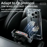 SD23 With Ambient Light Car Navigation Air Vent Phone Holder 15W Wireless Charger - Image 8