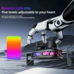 SD23 With Ambient Light Car Navigation Air Vent Phone Holder 15W Wireless Charger - Image 9