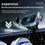SD23 With Ambient Light Car Navigation Air Vent Phone Holder 15W Wireless Charger - Image 10
