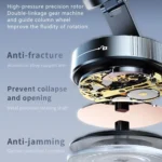 K3 With Colorful Light Rotating Magnetic Car Wireless Charging Vacuum Sucker Phone Stand - Image 7