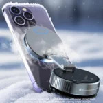 K3 With Colorful Light Rotating Magnetic Car Wireless Charging Vacuum Sucker Phone Stand - Image 8