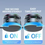 K3 With Colorful Light Rotating Magnetic Car Wireless Charging Vacuum Sucker Phone Stand - Image 9