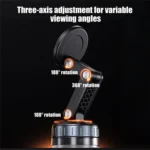 X51 Foldable Magnetic Cellphone Holder Car Dashboard Suction Cup Navigation Phone Holder - Image 3