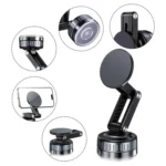 X51 Foldable Magnetic Cellphone Holder Car Dashboard Suction Cup Navigation Phone Holder - Image 9