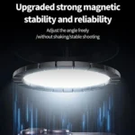 X68W 15W Wireless Charging Vacuum Suction Cup Foldable Car Dashboard Magnetic Phone Holder - Image 6