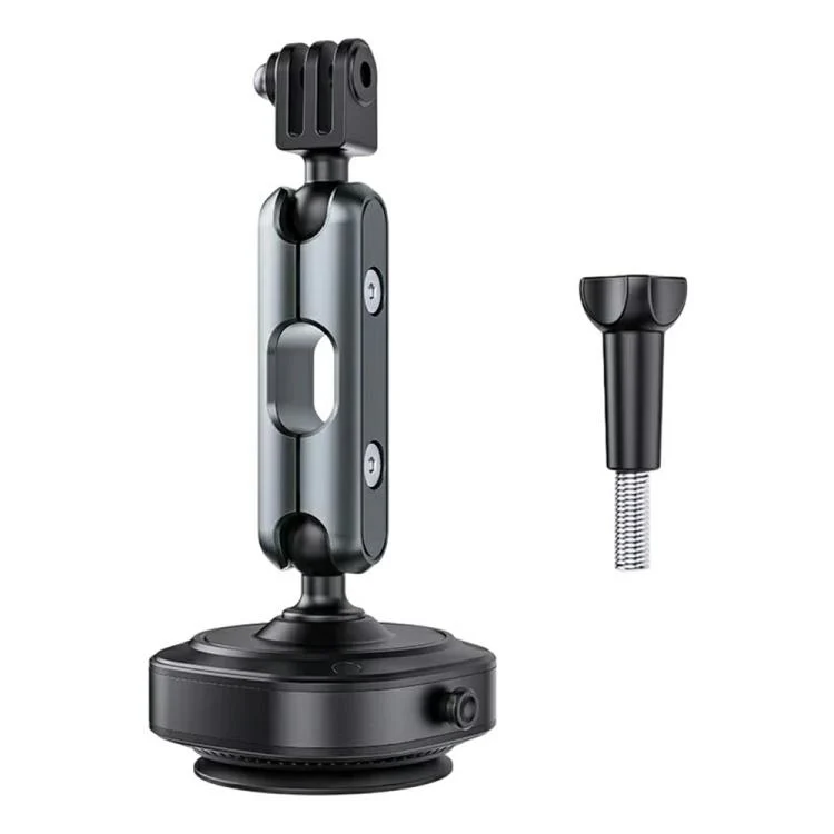 DJ-1 Car Mount Aluminum Alloy Action Camera Holder Electric Vacuum Suction Cup Bracket