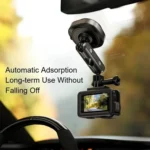 DJ-1  Car Mount Aluminum Alloy Action Camera Holder Electric Vacuum Suction Cup Bracket - Image 3