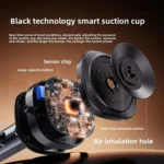 DJ-1  Car Mount Aluminum Alloy Action Camera Holder Electric Vacuum Suction Cup Bracket - Image 4