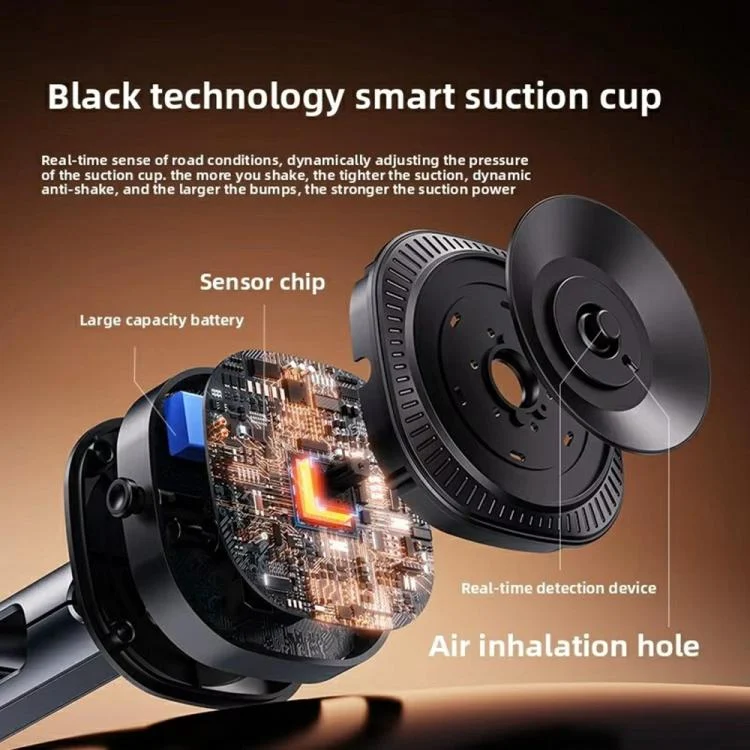 SYA0029969_3.webp DJ-1  Car Mount Aluminum Alloy Action Camera Holder Electric Vacuum Suction Cup Bracket - Image 4