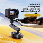 DJ-1  Car Mount Aluminum Alloy Action Camera Holder Electric Vacuum Suction Cup Bracket - Image 5