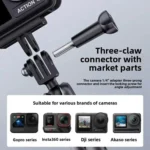 DJ-1  Car Mount Aluminum Alloy Action Camera Holder Electric Vacuum Suction Cup Bracket - Image 7