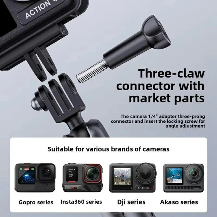 SYA0029969_6.webp DJ-1  Car Mount Aluminum Alloy Action Camera Holder Electric Vacuum Suction Cup Bracket - Image 7
