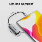 WAVLINK NWU340GD With 95W Charging Port 5Gbps USB-C to RJ45 Ethernet Adapter Converter - Image 7