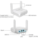 WAVLINK WNT100X3  AX3000 160MHz MU-MIMO OFDMA VPN Dual Band WiFi 6 Travel Router - Image 8