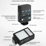 FL15 Camera External Photography Mini Flash Light Professional Portable Hot Shoe LED Light - Image 9