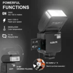 VLOGLITE F32 For Fuji Nikon Canon Sony DSLR Camera External Flash Light Portable Hot Shoe Light - Image 4