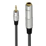 JUNSUNMAY 6.35mm Female to 3.5mm TRS Male Stereo Audio Cable Guitar Cord - Image 2