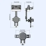 H256 360 Degree Rotation Cellphone Navigation Bracket Car Rearview Mirror Phone Holder - Image 7