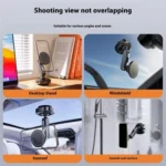 X75 360 Degree Rotation Magnetic Bracke Car Phone Holder Electric Suction Cup Holder - Image 5