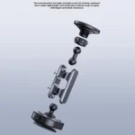 X75 360 Degree Rotation Magnetic Bracke Car Phone Holder Electric Suction Cup Holder - Image 7