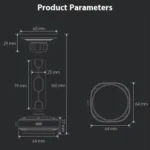 X75 360 Degree Rotation Magnetic Bracke Car Phone Holder Electric Suction Cup Holder - Image 10