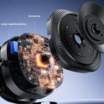 X74 Car Dashboard Electric Vacuum Suction Cup Magnetic Phone Holder - Image 8