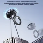 X74 Car Dashboard Electric Vacuum Suction Cup Magnetic Phone Holder - Image 9