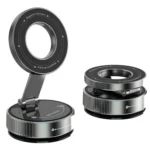 K1 360 Degree Rotation Foldable Navigation Stand Magnetic Car Phone Holder Suction Cup Base