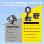 K1 360 Degree Rotation Foldable Navigation Stand Magnetic Car Phone Holder Suction Cup Base - Image 5