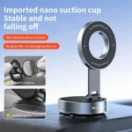 K1 360 Degree Rotation Foldable Navigation Stand Magnetic Car Phone Holder Suction Cup Base - Image 7