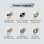 ED126-E With 2 Outdoor Suction Cup Antennas 4G LTE Router WiFi CPE Wireless Network Router - Image 4