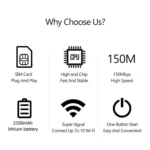 MF860 For Travel Wireless Pocket Hotspot Color Screen Portable 4G LTE WiFi Router - Image 3