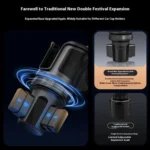 CP242 Universal 4 in 1 Car Phone Holder Cup Holder Tray Stand Car Cup Holder Expansion Tray - Image 11