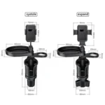 CP242 Universal 4 in 1 Car Phone Holder Cup Holder Tray Stand Car Cup Holder Expansion Tray - Image 12