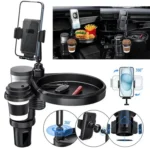 CP242 Universal 4 in 1 Car Phone Holder Cup Holder Tray Stand Car Cup Holder Expansion Tray - Image 3