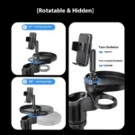 CP242 Universal 4 in 1 Car Phone Holder Cup Holder Tray Stand Car Cup Holder Expansion Tray - Image 8