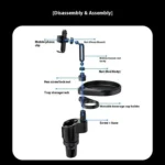 CP242 Universal 4 in 1 Car Phone Holder Cup Holder Tray Stand Car Cup Holder Expansion Tray - Image 10