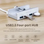 ORICO  MH4PU-P Aluminum Alloy 4 Port USB3.0 Clip-type HUB - Image 6
