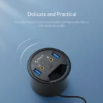ORICO DESK-2U1C Desktop Power Grommet Multi-Function HUB - Image 5