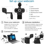 Full HD 1080P Web Camera With Noise Cancellation Microphone Skype Streaming Live Camera for Computer Android TV - Image 12