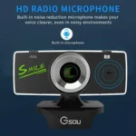 Gsou B18S HD Webcam Built-in Microphone Smart Web Camera USB Streaming Live Camera With Noise Cancellation - Image 5