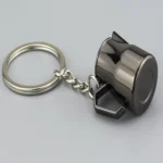 Creative Coffee Appliance Keychain Metal 3D Mini Coffee Pot Pendant - Image 3