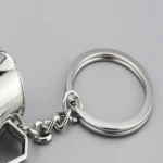 Creative Coffee Appliance Keychain Metal 3D Mini Coffee Pot Pendant - Image 4