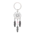 2 PCS Fashion Simple Dream Catcher Series Beads Keychain