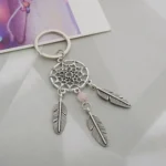 2 PCS Fashion Simple Dream Catcher Series Beads Keychain - Image 4